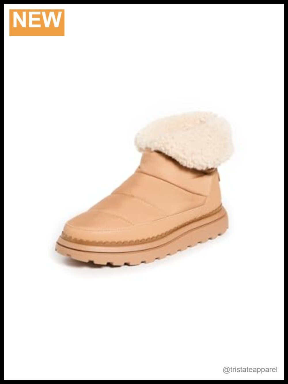 Sam Edelman Ozie Insulated Pull-On Ankle Bootie Shearling Trim